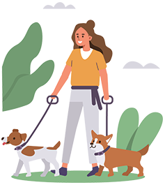 Group Dog Walk